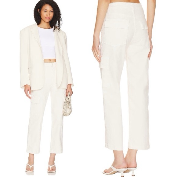 MOTHER Denim Rambler Cargo Pants - Cream - Picture 2 of 6